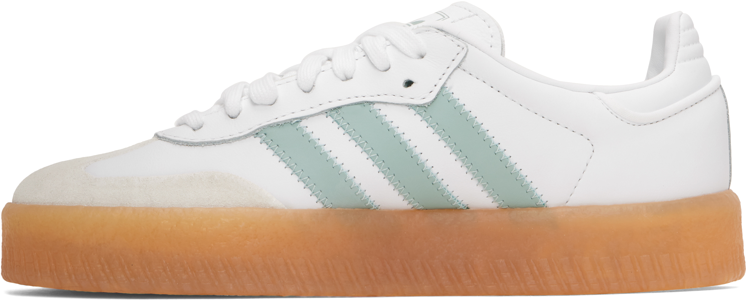 Бело-синие кроссовки Sambae Adidas Originals — фото 3