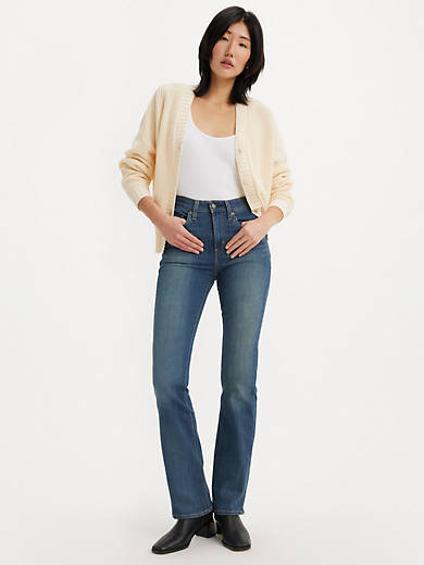 

725 Джинсы женские Bootcut с высокой посадкой Levi's, цвет Tore It Up - Dark Wash