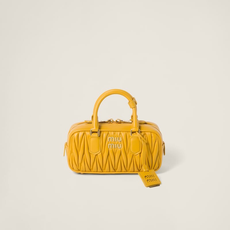 

Сумка Arcadie из стеганой кожи наппа Miu Miu, желтый