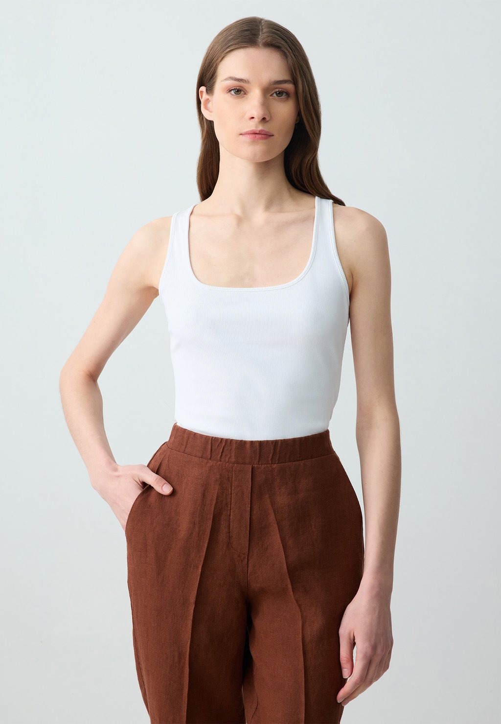 

Топ SINGLET Jimmy Key, белый