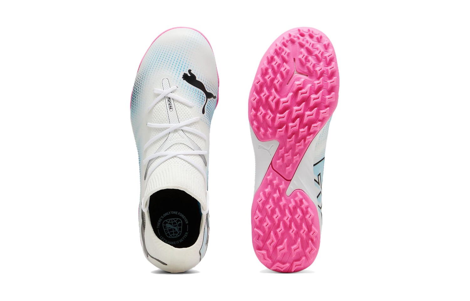 Детские футбольные бутсы Puma Future Series Kids, White/Pink — фото 4