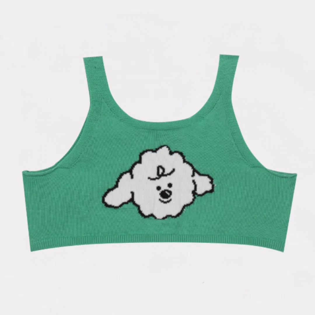 Детский жилет Chiot зелёного цвета от Playground
