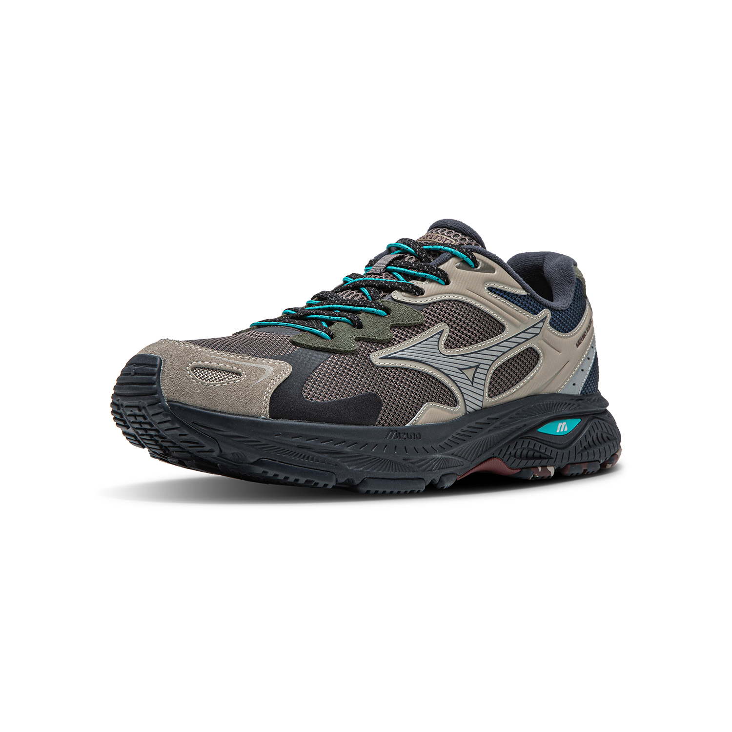 Mizuno Кроссовки Racer S Low Top Unisex Iron Tower Gray в цвете Iron Tower Gray/Aluminum/Ebony Gray/Kigor/Black, цвет Iron Tower Gray/Aluminum/Ebony Gray/Kigor/Black — фото 2