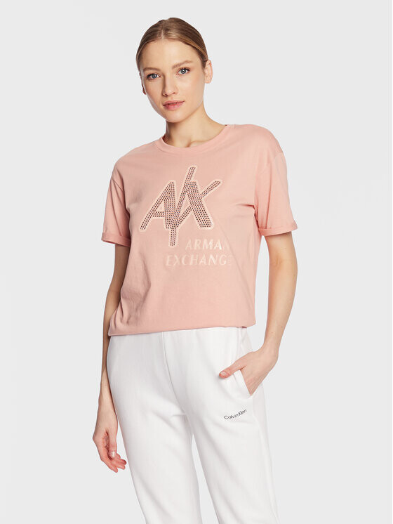 

Футболка стандартного кроя Armani Exchange, оранжевый