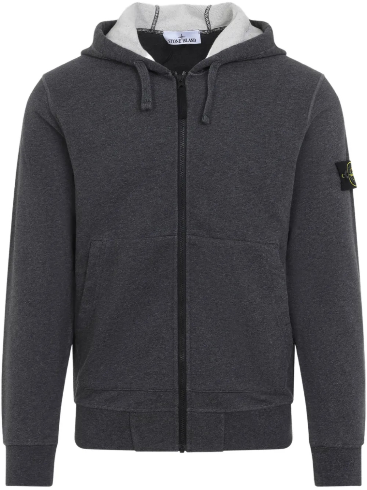 

Толстовка с капюшоном Stone Island Compass-badge, серый