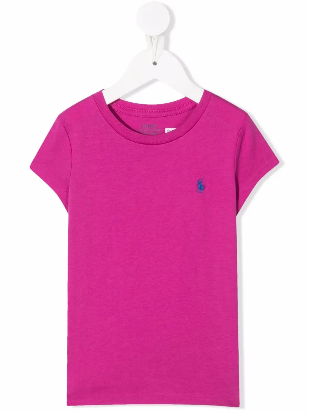 

Футболка с вышитым логотипом POLO RALPH LAUREN KIDS, розовый
