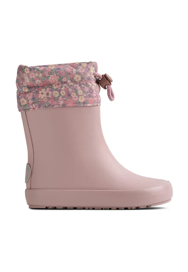 Резиновый сапог Barefoot zerro wellies, пшеничный, пудровый цветочный луг — фото 3
