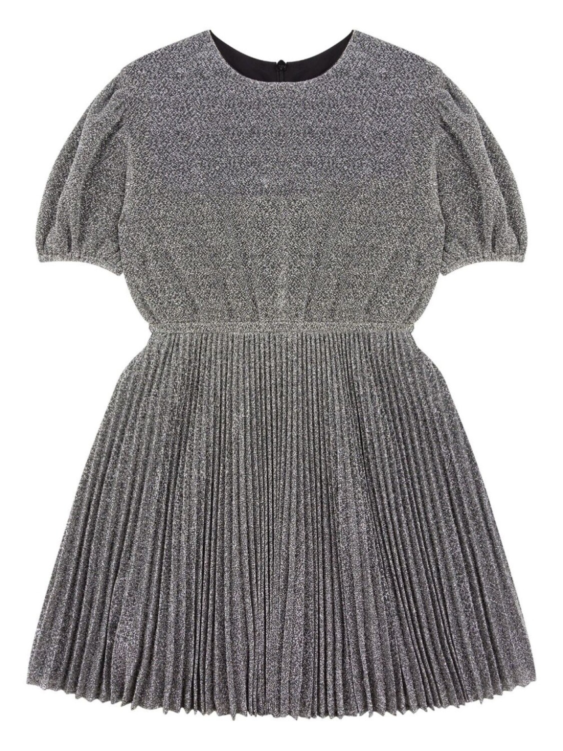 Philosophy Di Lorenzo Serafini Kids платье с короткими рукавами и складками, серебристый