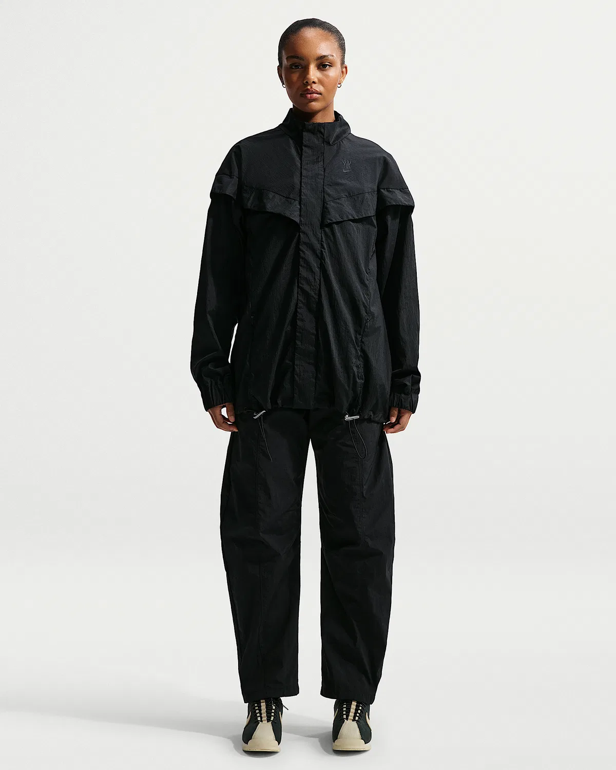 Женские свободные брюки со средней посадкой Serena Williams Design Crew, Black/Black/Black