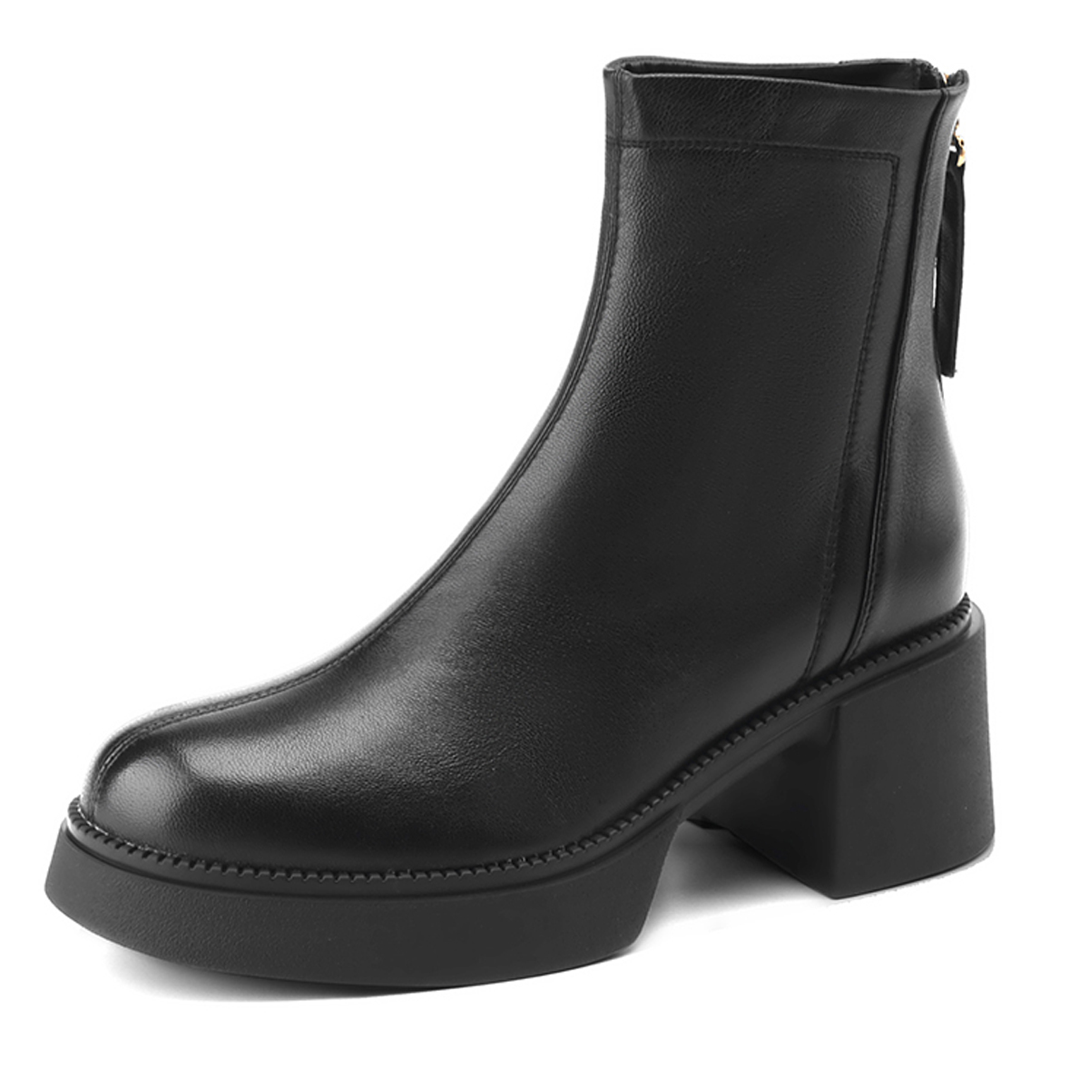 Короткие женские ботинки Martin D:FUSE SCANDINAVIA, Black (Fleece-Lined)