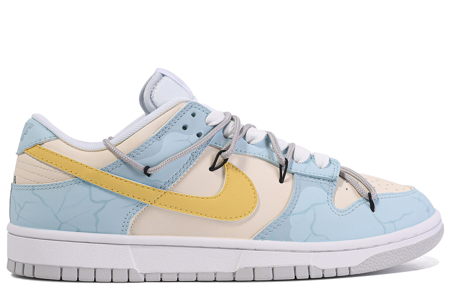 

Кроссовки Nike Dunk Skateboard Shoes Men Low-Top Blue Yellow