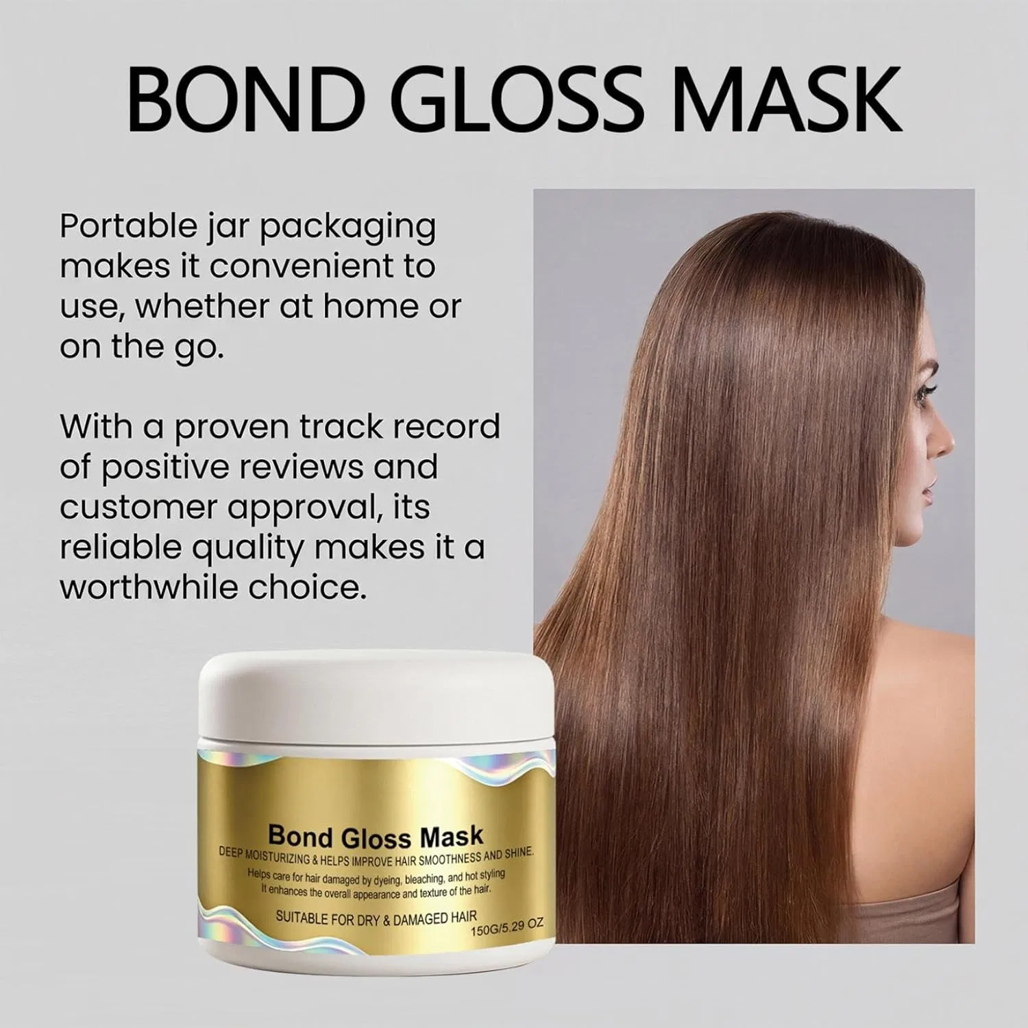 Маска для волос «Bond Gloss» от Maybe Paris Vokkrv, 1Pc — фото 3