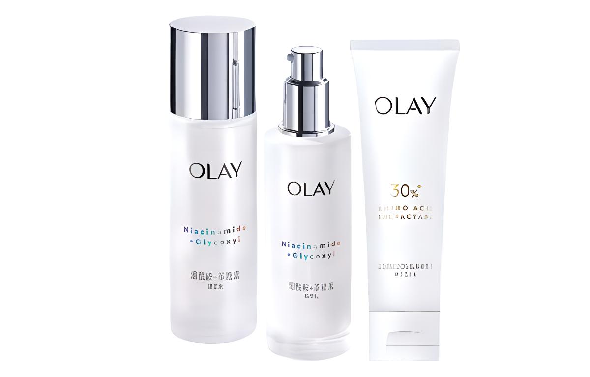 

Olay 2 набора отбеливающего очищающего лосьона для ухода за кожей anti glycation отбеливающий антиоксидантный очищающий набор из трех предметов