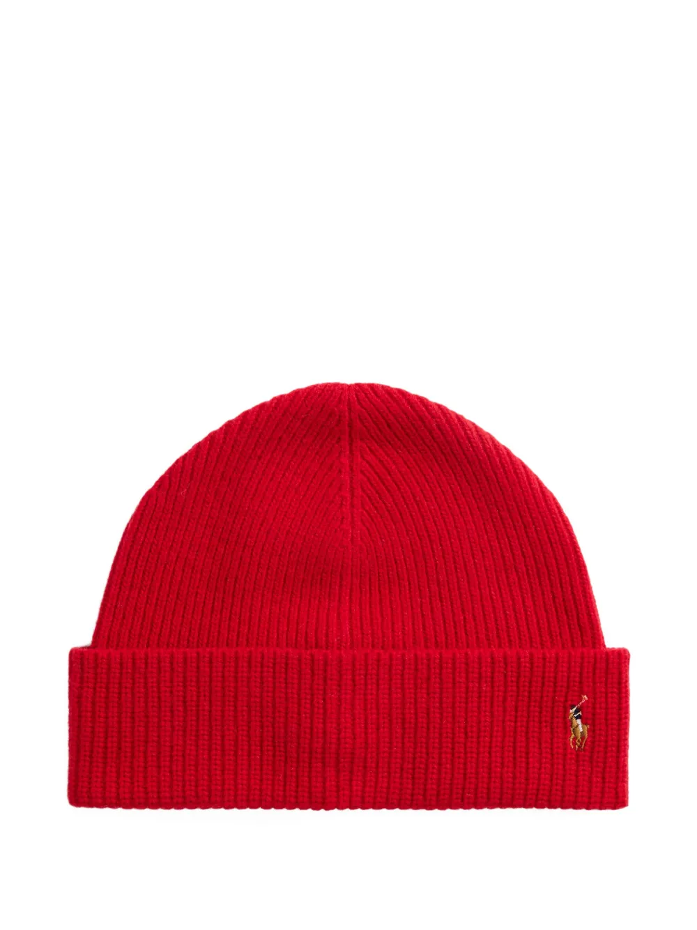 

Шерстяная шапка-бини с фирменной вышивкой пони POLO RALPH LAUREN, красный