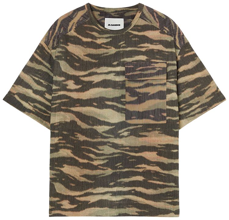 

Футболка Jil Sander T-Shirt 'Camouflage', разноцветный