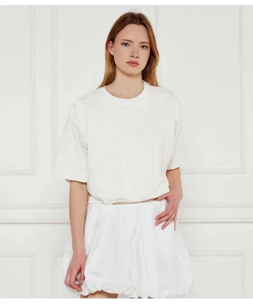 

Футболка «Нуга» Cropped fit Pinko, белый