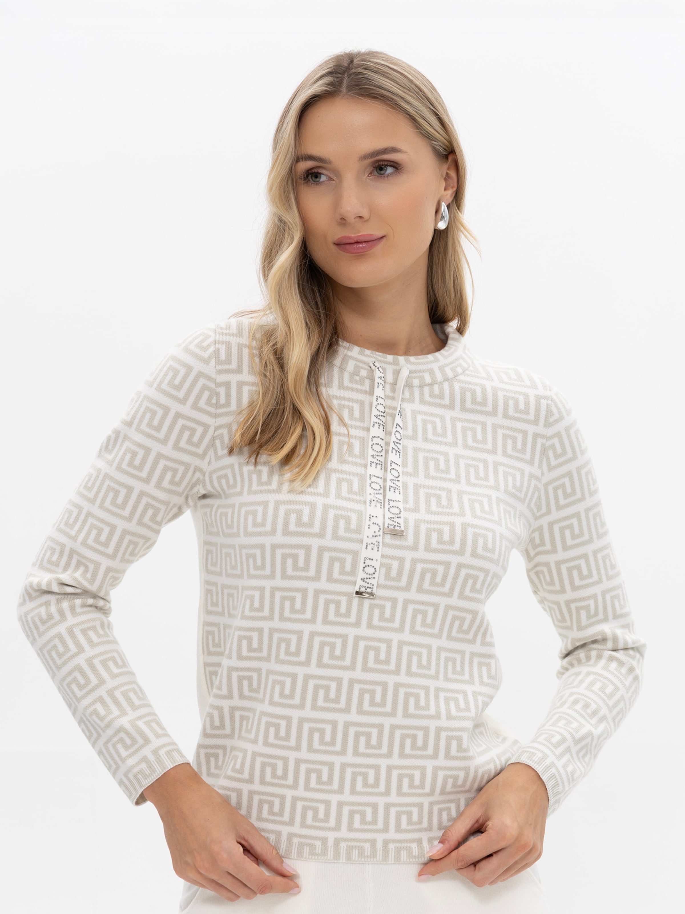 

Passioni Свитер светло-серого цвета