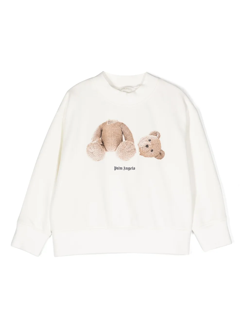 

Толстовка с надписью Palm Angels Kids, белый