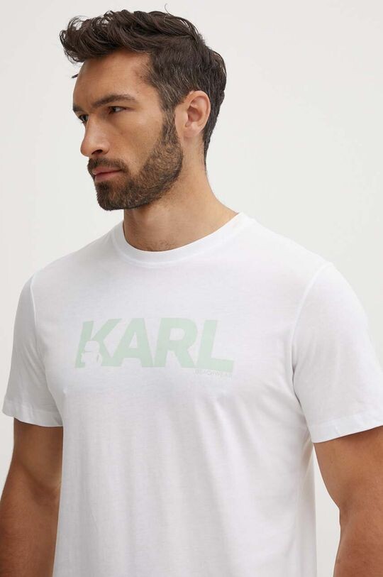 

Хлопковая футболка Karl Lagerfeld, белый