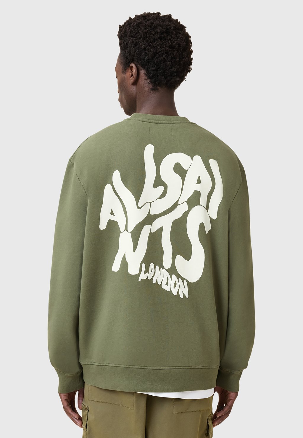 

Толстовка CREW AllSaints, зеленый
