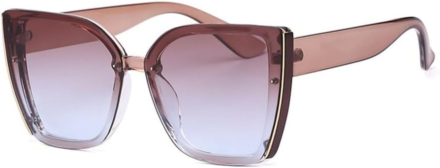 

Крупные солнцезащитные очки «кошачий глаз», модные солнцезащитные очки «кошачий глаз» для женщин, классические винтажные очки в большой оправе, защита от ультрафиолета UV400 LOVQZAOF, C5 Brown Blue