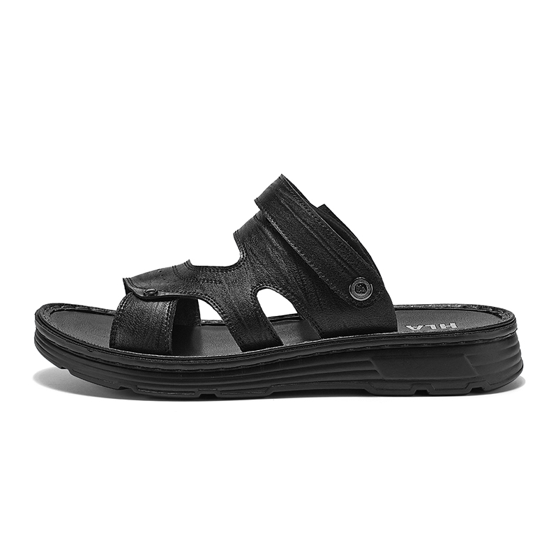 

HLA Пляжные сандалии мужские, черно-коричневые