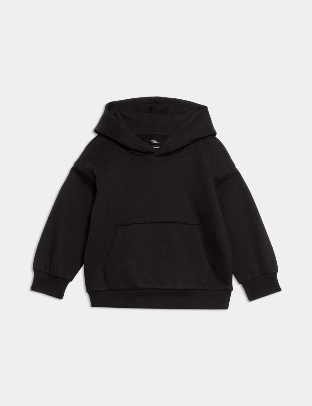 

Толстовка с капюшоном из хлопка Marks & Spencer, черный