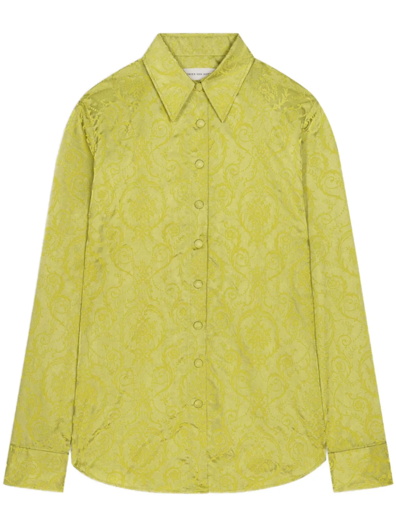 

Рубашка с узором Baroque DRIES VAN NOTEN, желтый