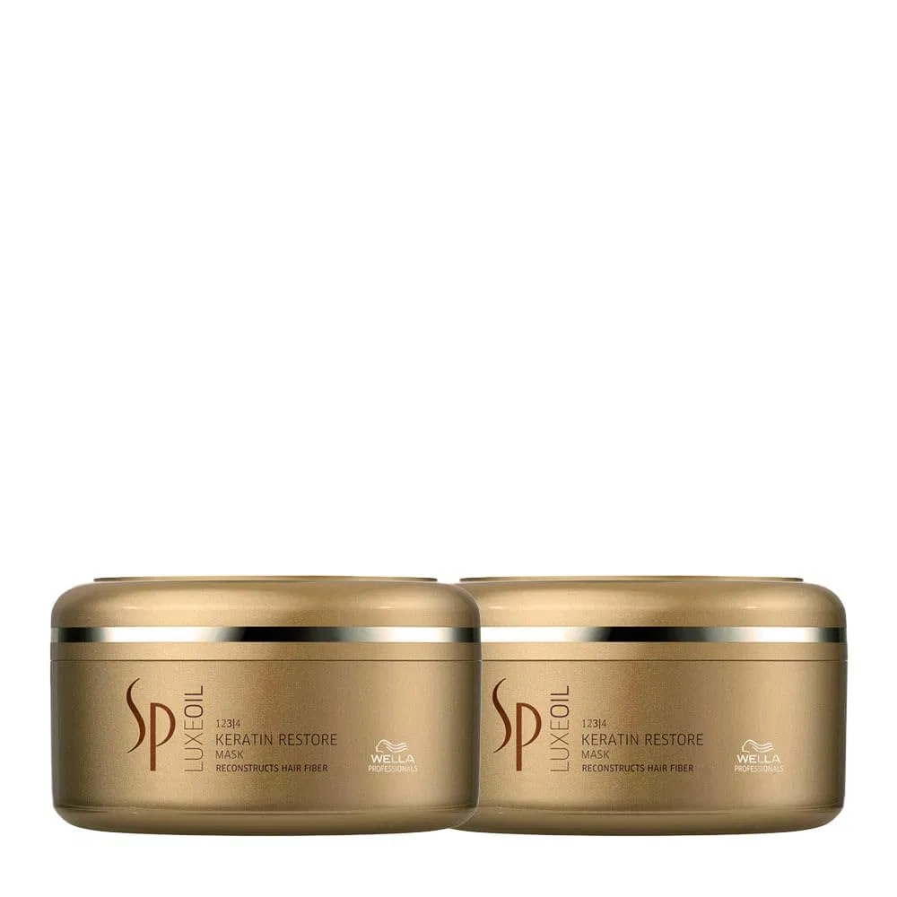 Набор из 2 масок для волос Wella SP System Professional Care Luxe Oil Keratin Restore 150 мл Wella