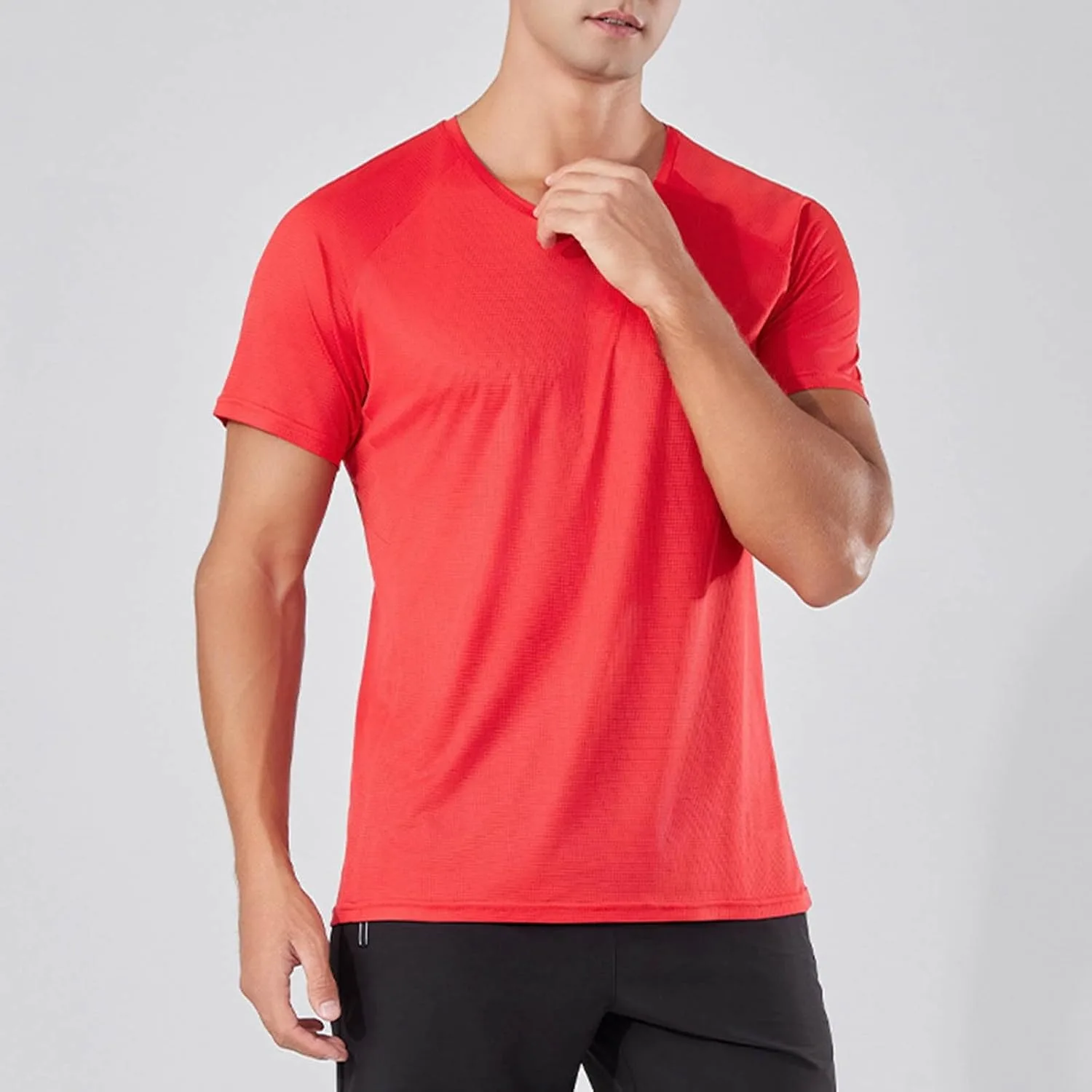 Футболка с коротким рукавом для мужчин Cool Breathable Quick Dry — фото 3
