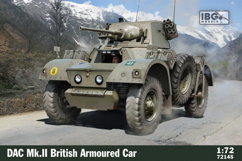 

IBG Models, пластиковая модель, британский бронеавтомобиль DAC Mk.II, 1:72