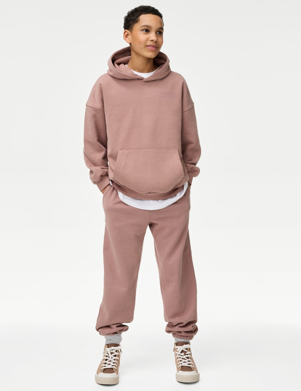 

Спортивные брюки из хлопка Marks & Spencer, розовый