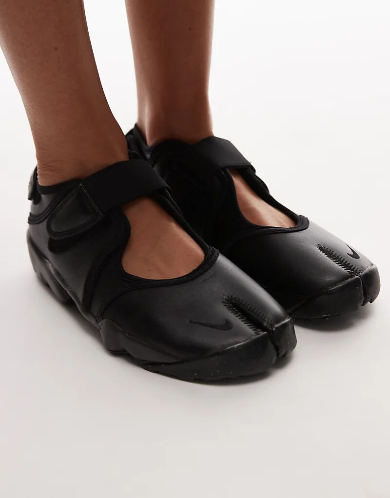 Кроссовки Nike Air Rift Leather черного цвета