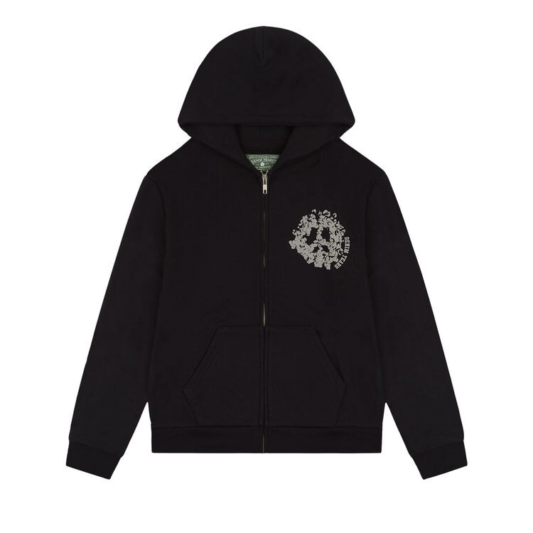 

Худи Denim Tears University Zip Hoodie Black/Grey, черный