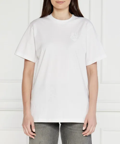

Винтажная футболка_tee_9 Relaxed fit Hugo, белый
