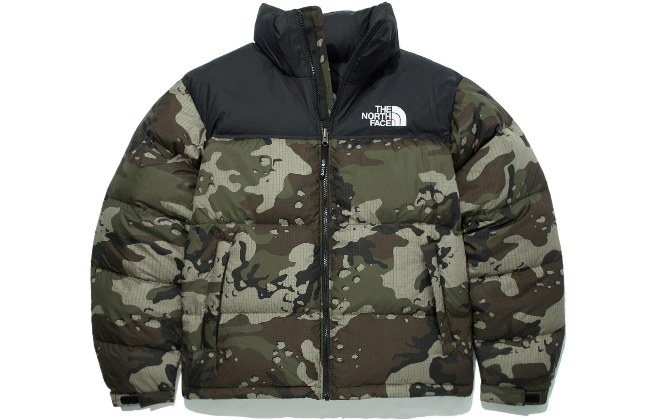 

THE NORTH FACE 1996 Ретро Новинка Куртка Nuptse Packable Khaki Camo Унисекс Корейская версия, Бежевый, THE NORTH FACE 1996 Ретро Новинка Куртка Nuptse Packable Khaki Camo Унисекс Корейская версия