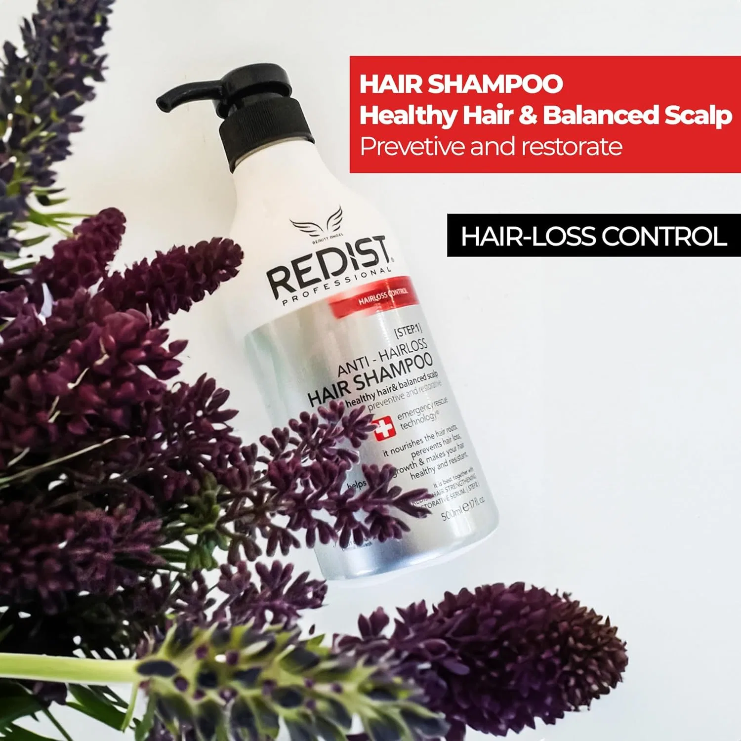 Шампунь Redist Anti Hair Loss 500 мл и маска для волос с чесноком 475 мл Redist — фото 4
