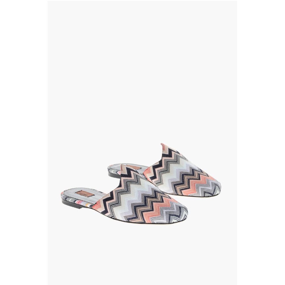 Мюли ALICUDI из ткани с зигзагообразным узором Missoni, Multicolor