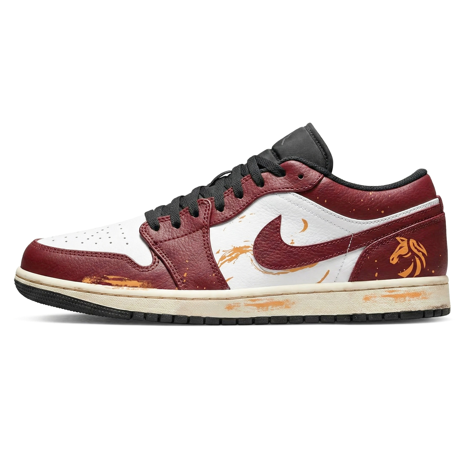 

Jordan Air 1 Low CNY Horse Year, Three Times Laboratory, красная кобыла золото устойчивость к истиранию низкий верх