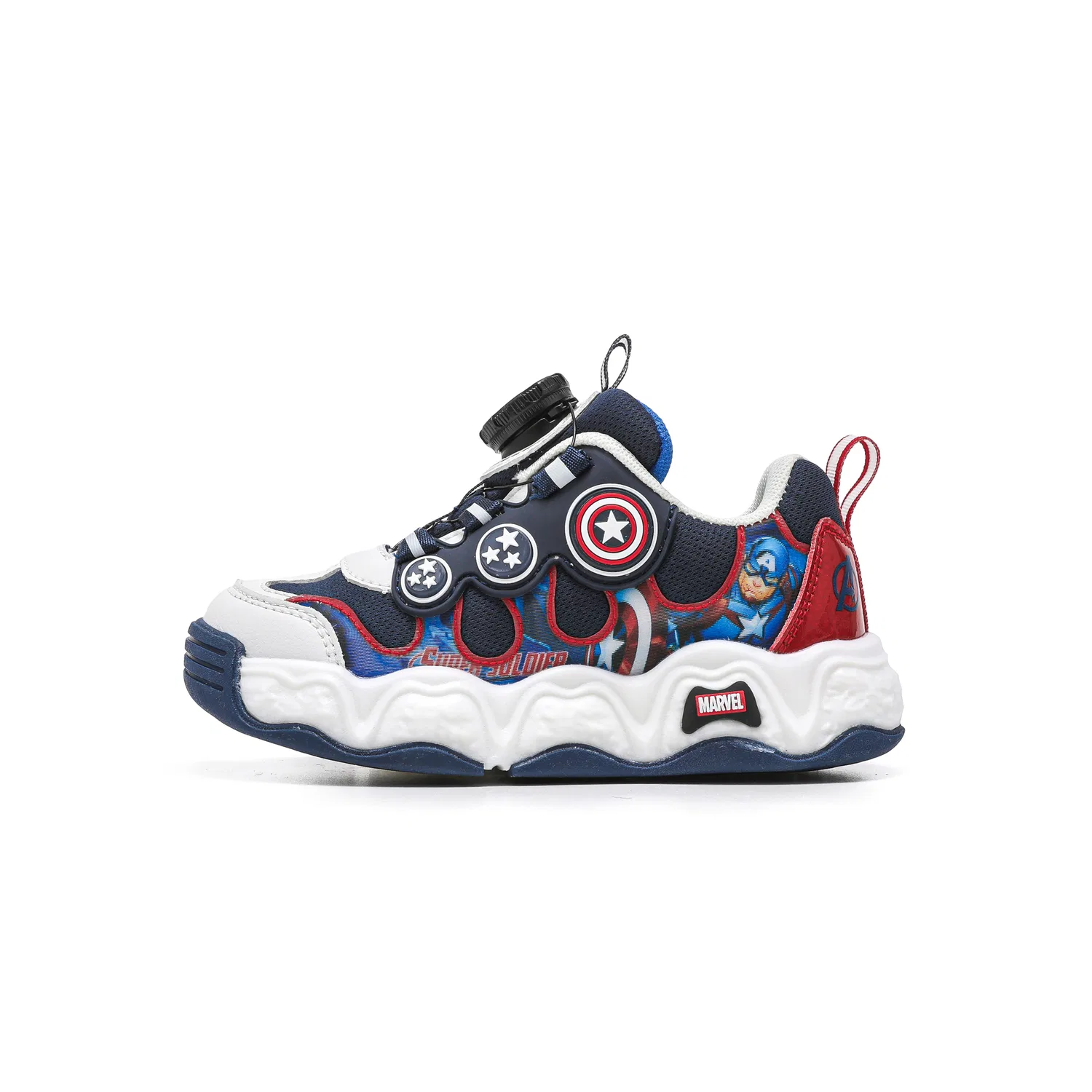 Кроссовки детские дышащие Disney Marvel Dark Blue Red