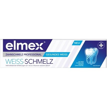 

Зубная паста Elmex Professional White Enamel 75 мл - здоровый белый цвет, удаляет обесцвечивание, реминерализует эмаль