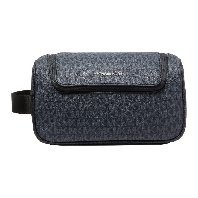 

MICHAEL KORS Кожаная наплечная сумка среднего размера мужская морская синяя