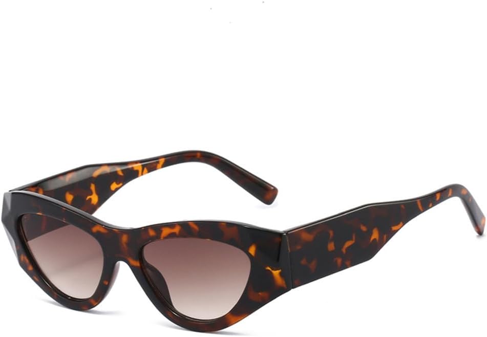 

Солнцезащитные очки «кошачий глаз» для женщин, градиентные, с защитой от УФ-излучения UV400, для мужчин, для занятий спортом на открытом воздухе, бега и езды на велосипеде generic, Leopard Tea Gradient