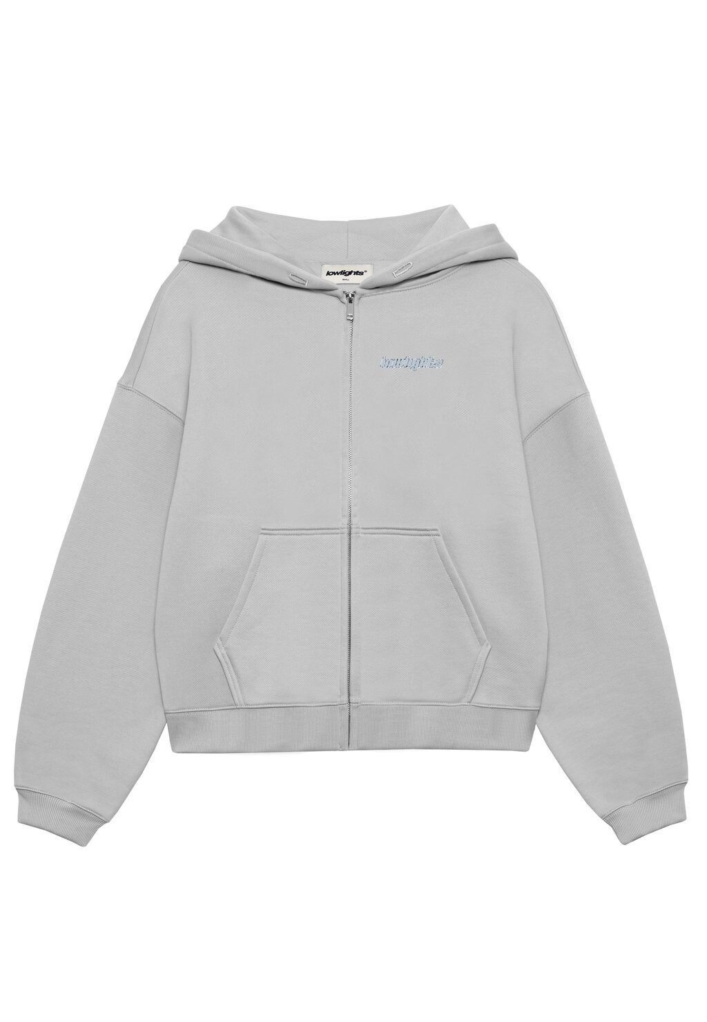 

Толстовка на молнии SANDED LOGO ZIPPER HOODIE LOW LIGHTS STUDIOS®, светло-серый