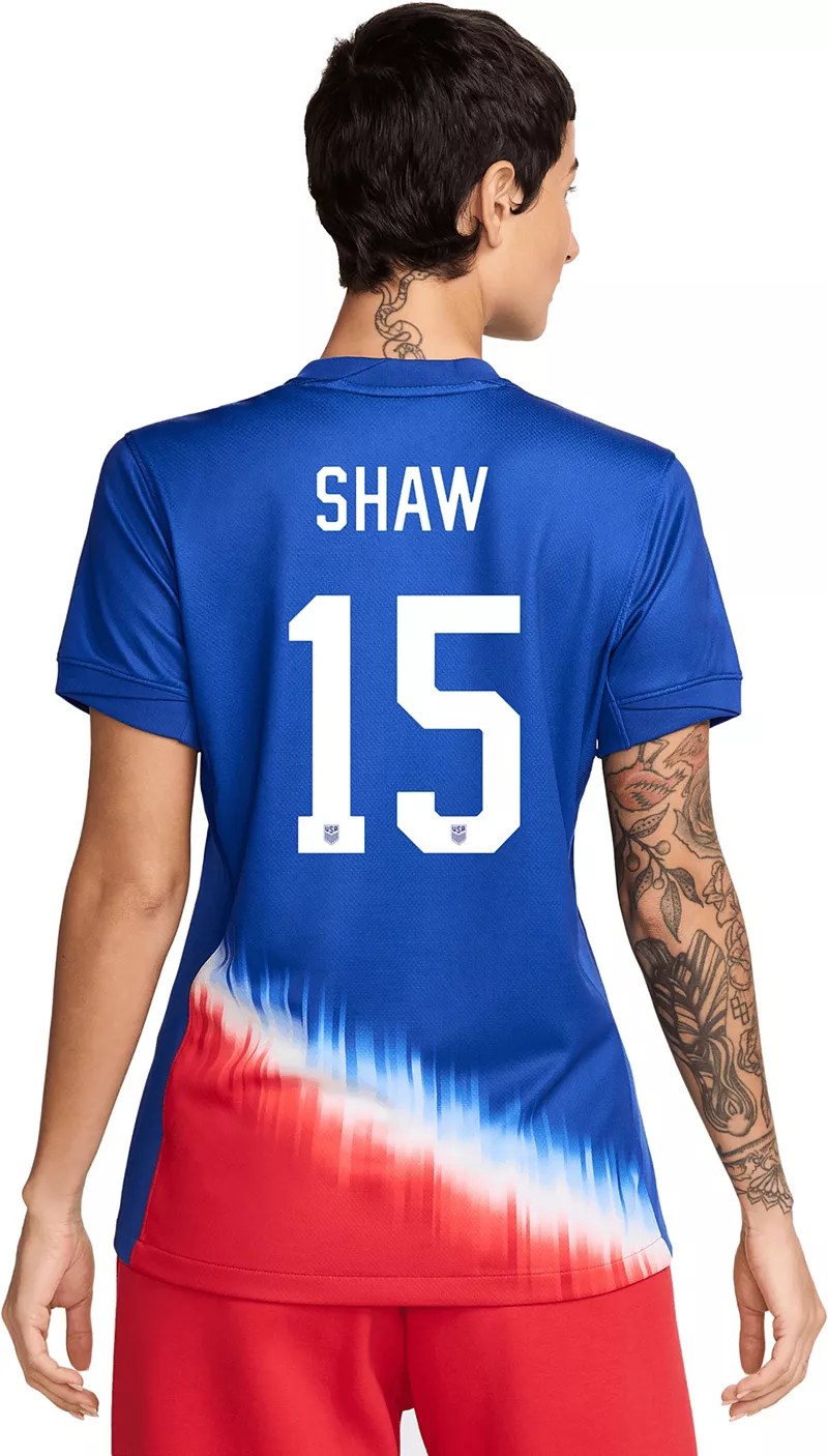 

Женская выездная майка Nike USWNT Jaedyn Shaw № 15 2024, реплика