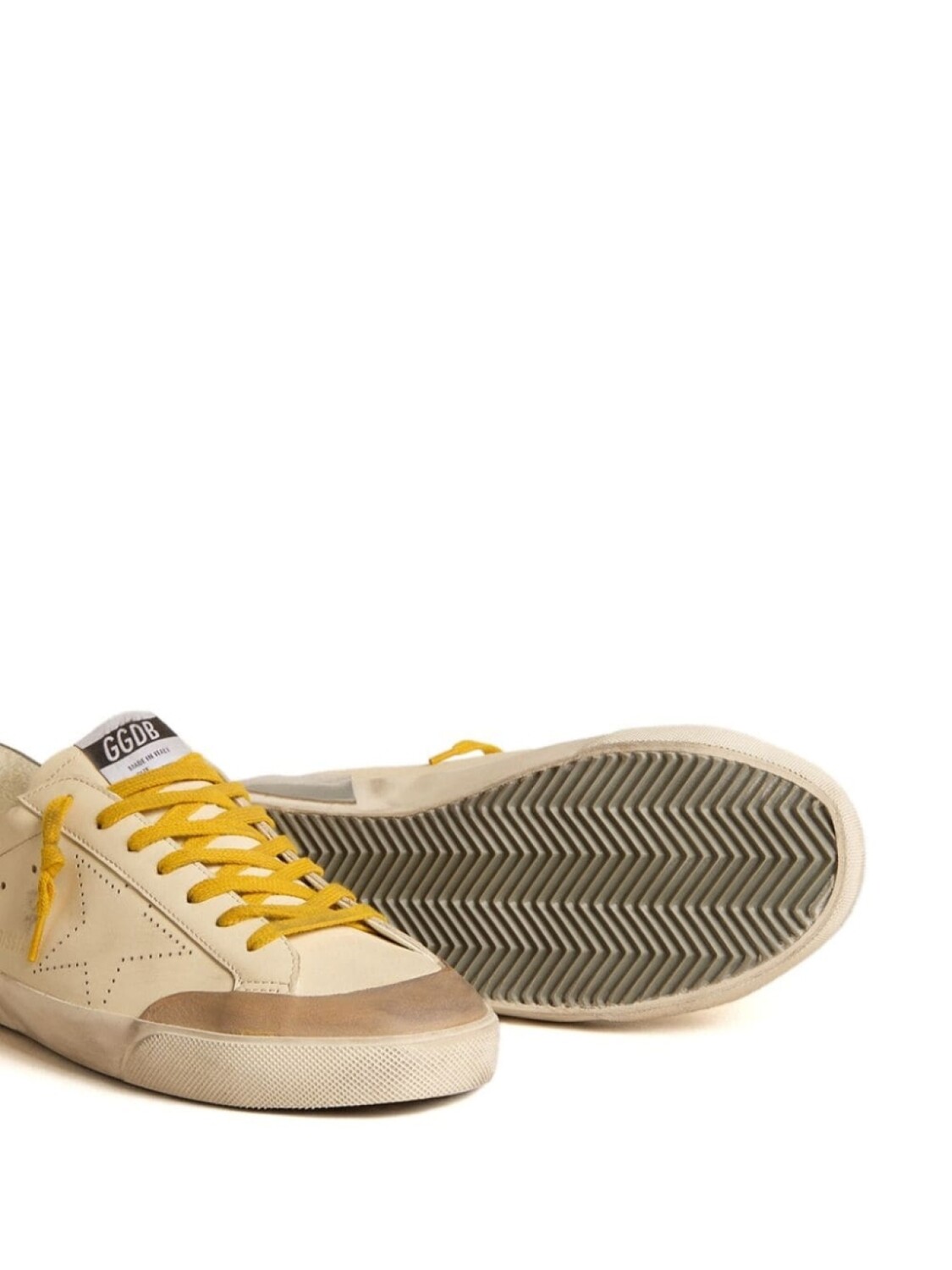 Golden Goose кеды Super-Star Penstar с перфорацией, нейтральный цвет — фото 2
