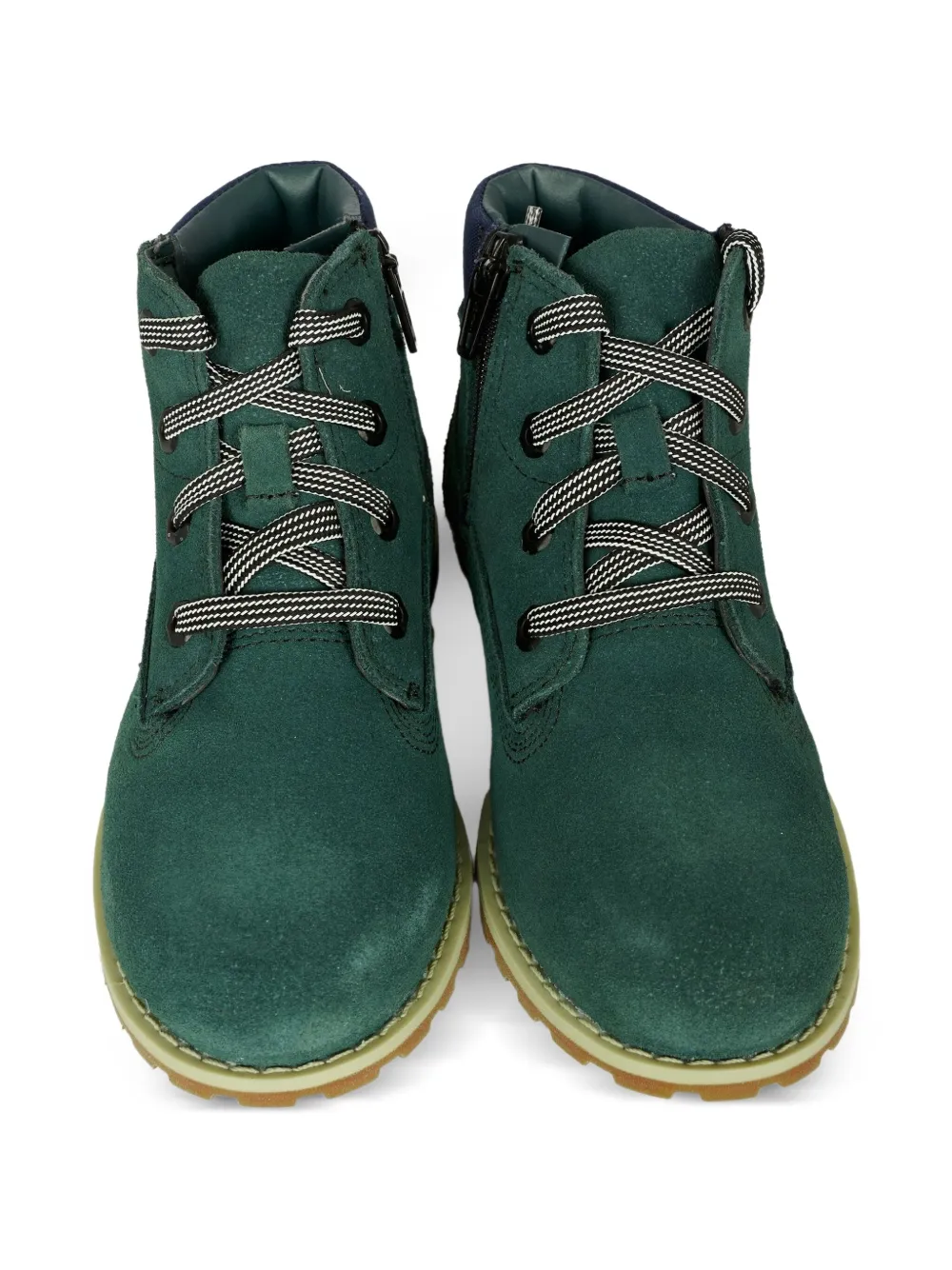 Ботинки на шнуровке с логотипом Timberland Kids, зеленый — фото 4