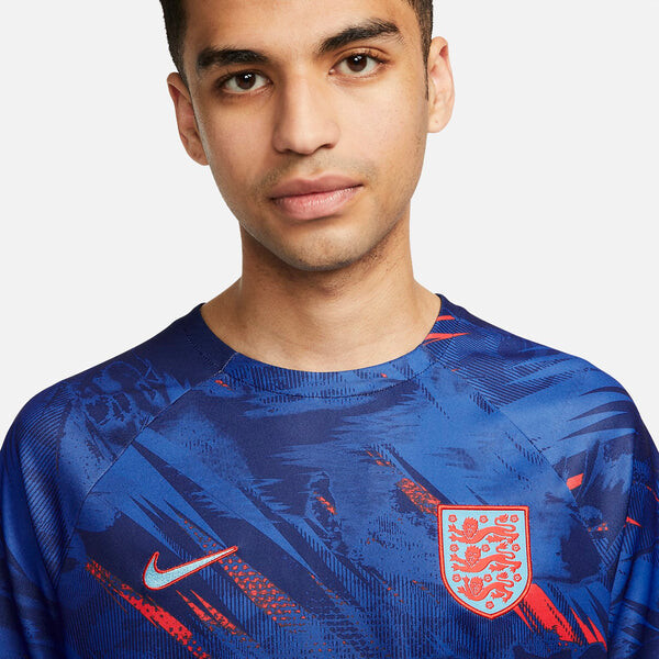 Футболка Nike England Dri-FIT Pre-Match Soccer Top 'Blue', синий — фото 2