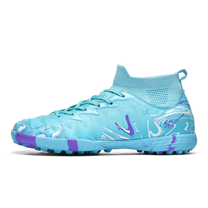 Binary Футбольные бутсы TF Turf Cushioning, износостойкие, легкие, нескользящие, унисекс, лунные, фиолетовые, белые