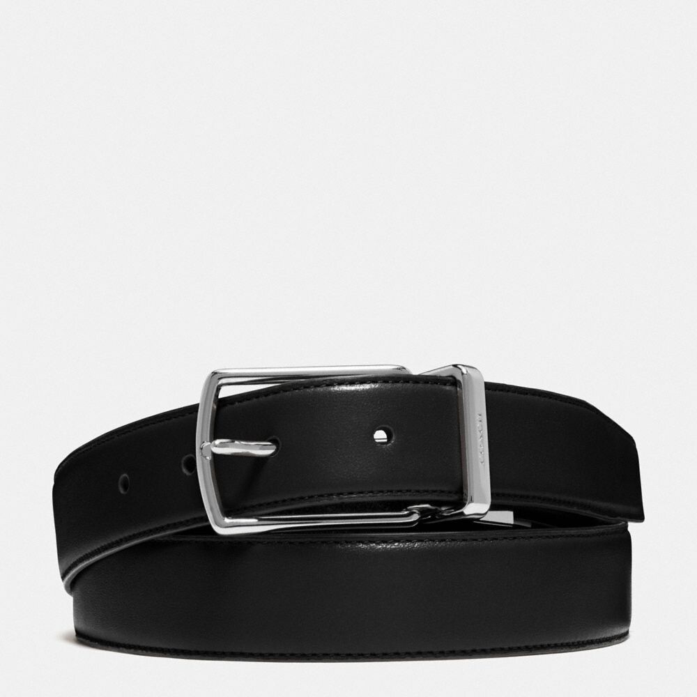 

Ремень COACH Harness Buckle Cut To Size Reversible, 32 Mm, цвет Black Dark Brown